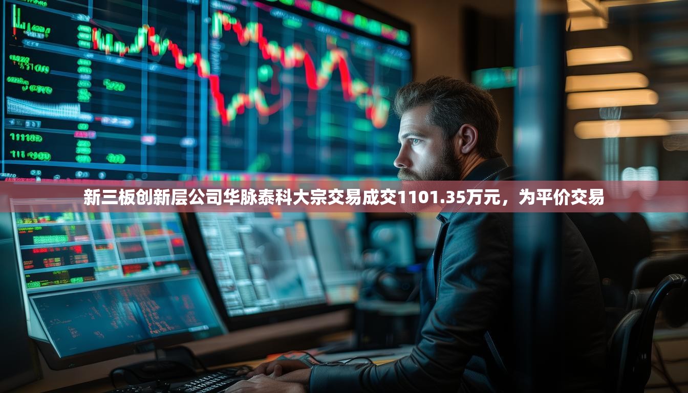 新三板创新层公司华脉泰科大宗交易成交1101.35万元，为平价交易