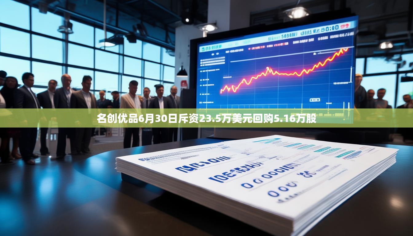 名创优品6月30日斥资23.5万美元回购5.16万股