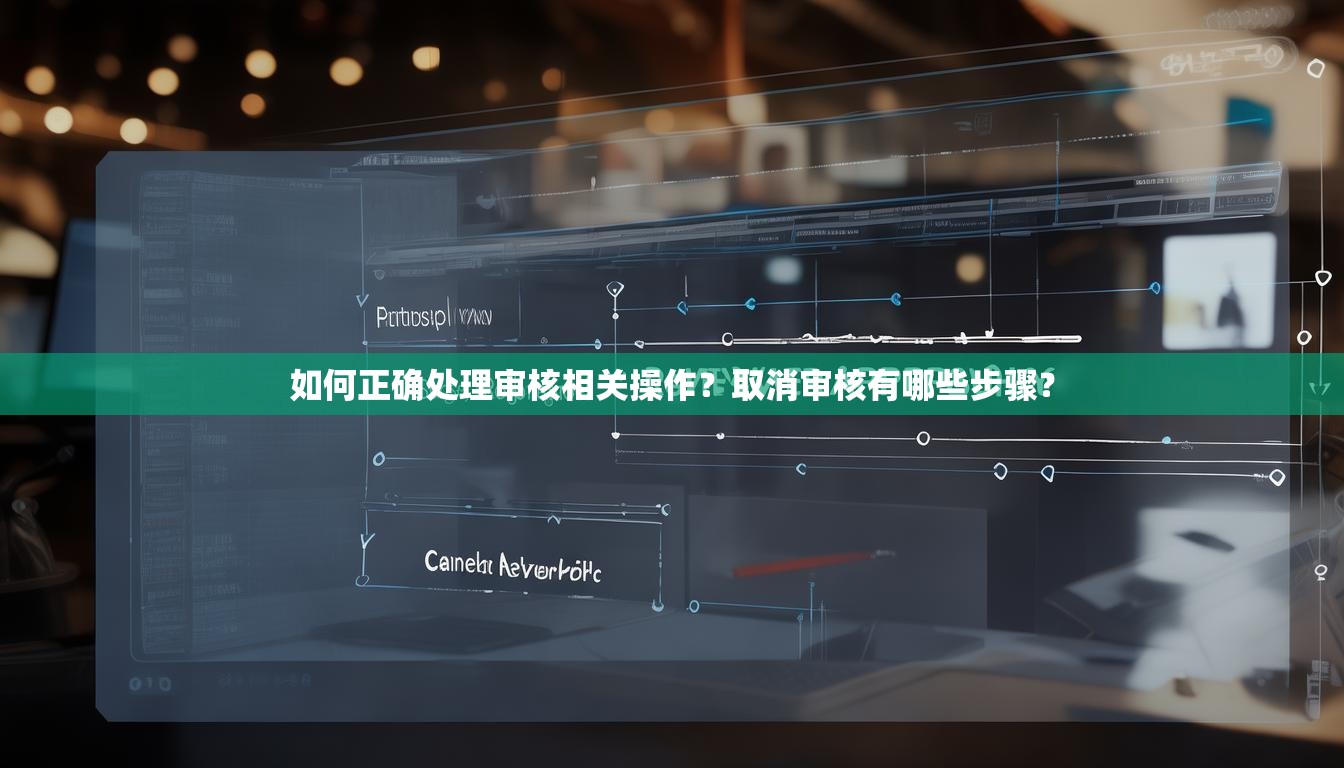 如何正确处理审核相关操作？取消审核有哪些步骤？
