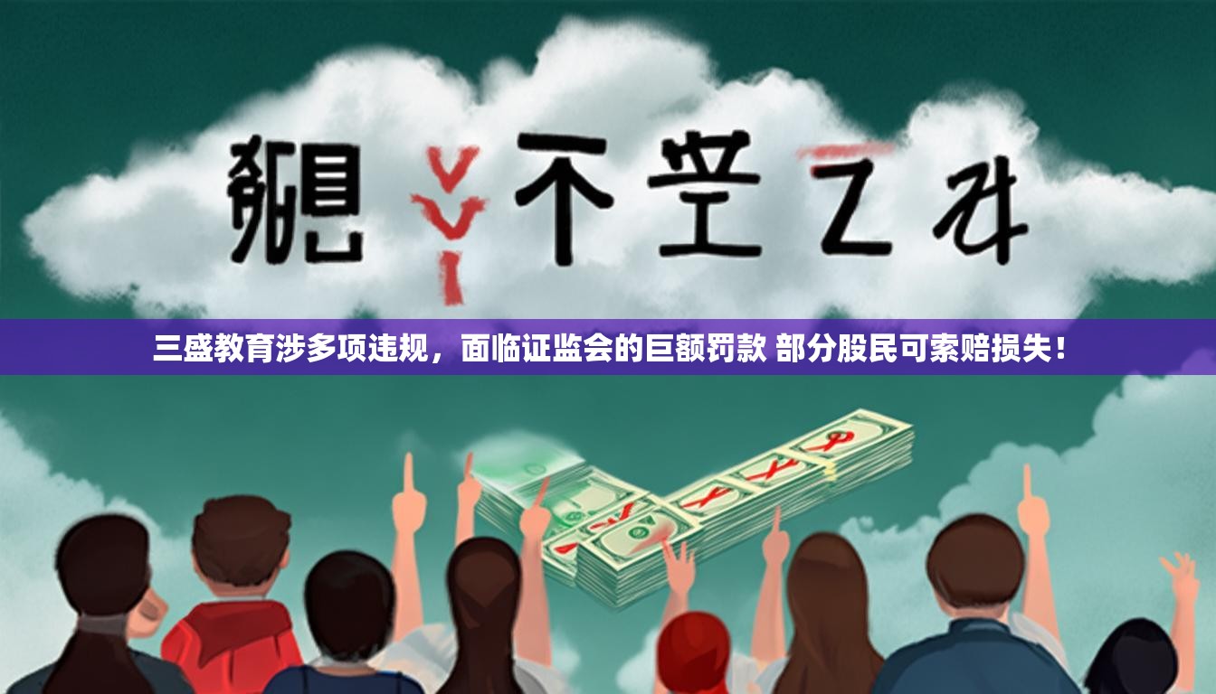 三盛教育涉多项违规，面临证监会的巨额罚款 部分股民可索赔损失！