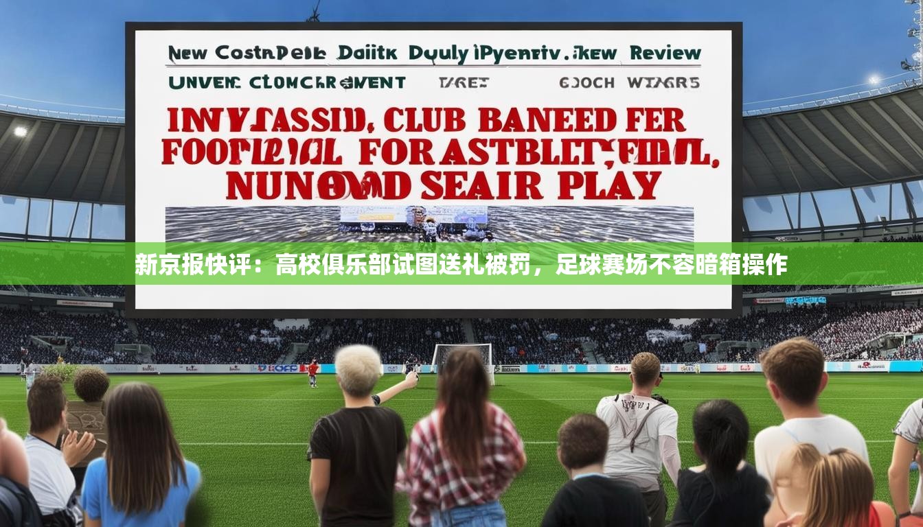 新京报快评：高校俱乐部试图送礼被罚，足球赛场不容暗箱操作