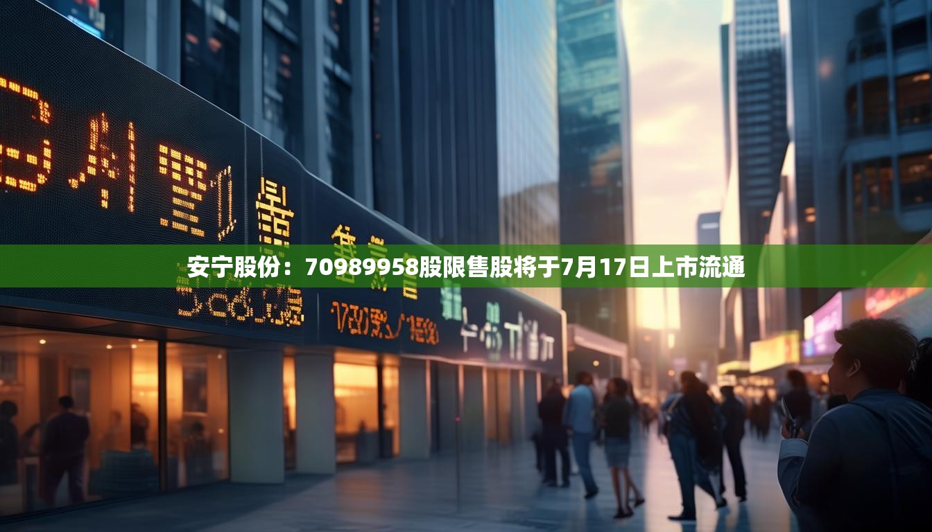 安宁股份：70989958股限售股将于7月17日上市流通